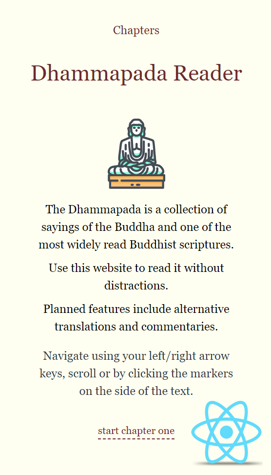 Dhammapada Reader screenshot